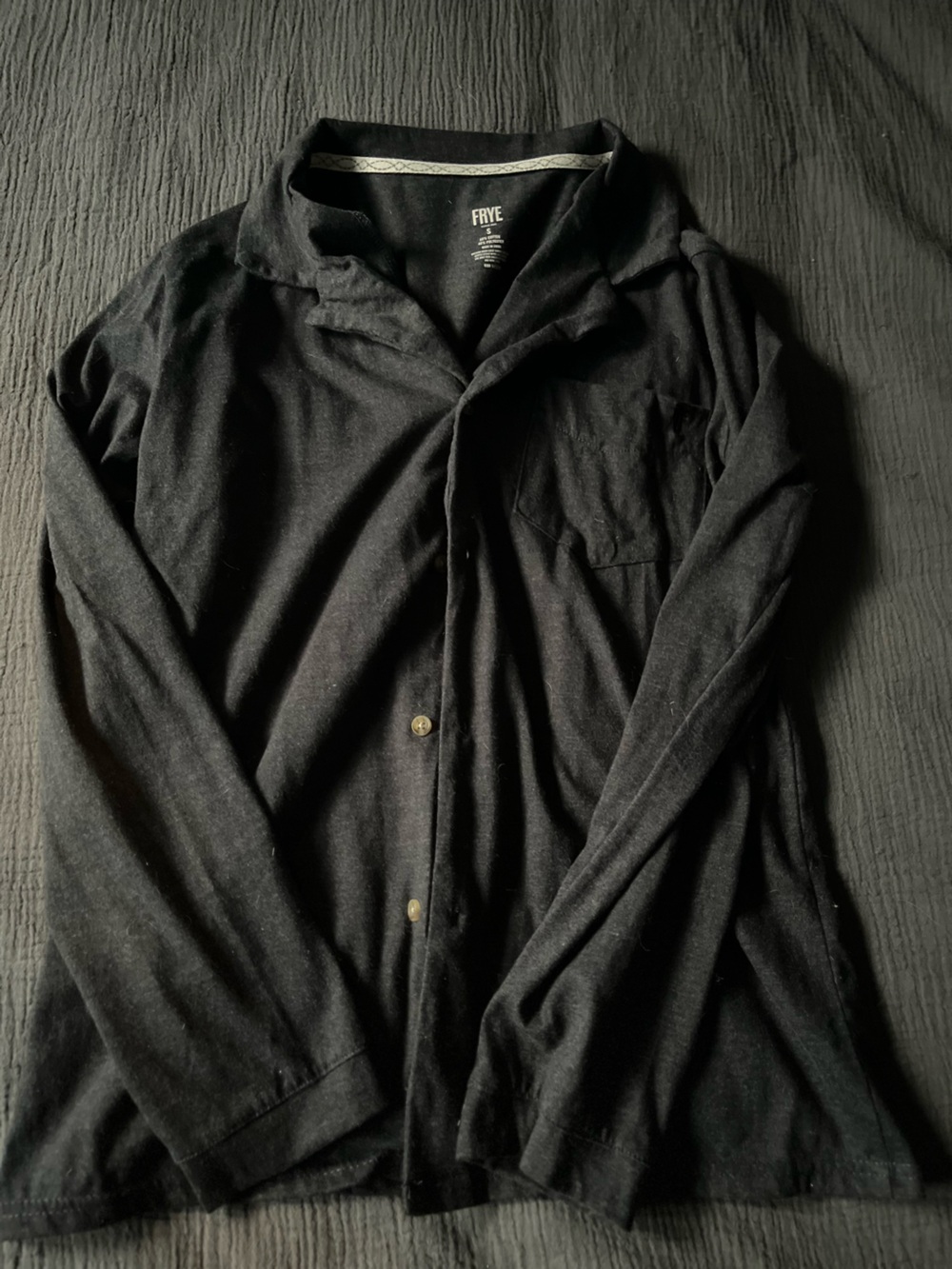 Frye Grey Button Up - Picture 3 of 4